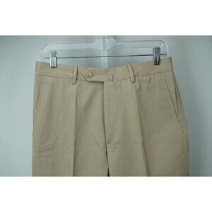 Incotex Light Beige Khaki Brown 100% Cotton Mens Pants Sz 46 NEW